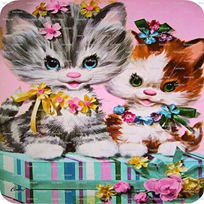 3" Round - Baby Kittens Birthday - Edible Cake/Cupcake Party Topper - D3561