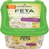 Athenos Crumbled Feta Cheese, Garlic & Herb, 6 Ounce (Pack of 12) view 1