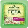 Athenos Crumbled Feta Cheese, Garlic & Herb, 4 Ounce (Pack of 12) view 1