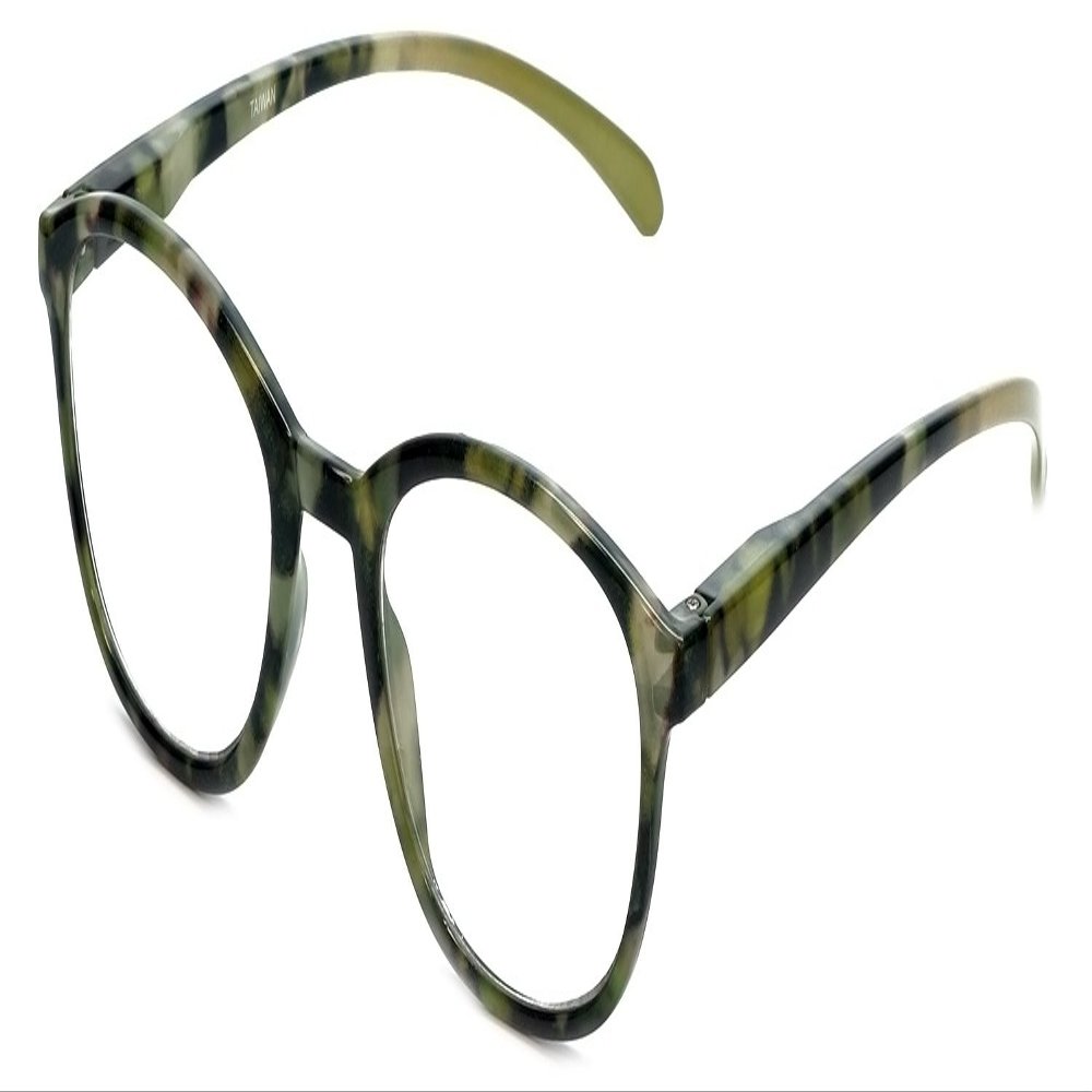Calabria R772 Designer Camouflage Reading Glasses +2.50 Green Men Women Classic Readers Trendy Eyeglasses Matching Soft Case