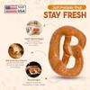 Bakery Authentic Bavarian Soft Pretzel, Shelf Stable Philadelphia Soft Pretzels Flavors, plain MADE IN USA (salt) Not Frozen Fresh wheat White Bread (salt) KOSHER OU D view 2