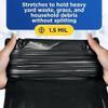 50 Pack of Plastic Prince 65 Gallon Heavy Duty Black Trash Bags, 50" x 48" 1.5 Mil Garbage Liners for Outdoor Wheeled Carts, Yard Waste & Commercial Bins view 2