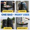 50 Pack of Plastic Prince 65 Gallon Heavy Duty Black Trash Bags, 50" x 48" 1.5 Mil Garbage Liners for Outdoor Wheeled Carts, Yard Waste & Commercial Bins view 3