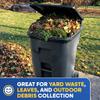 50 Pack of Plastic Prince 65 Gallon Heavy Duty Black Trash Bags, 50" x 48" 1.5 Mil Garbage Liners for Outdoor Wheeled Carts, Yard Waste & Commercial Bins view 4