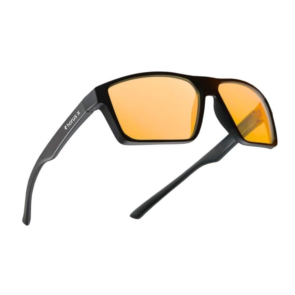 Horus X  Blue Light Glasses Men Women | Blue Light Blocking Glasses for Screen Anti-Fatigue Eye Migraine | Gaming Amber V3