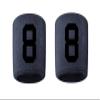 #8 Embroidered/Stitched Sweatband Wristband NAVY BLUE Sweat Band w/ BLACK Number (2 Pack) view 1