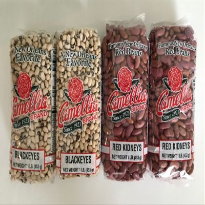 Camellia Brand - Dried Black Eyed Peas and Dried Red Kidney Beans Bundle - 2 One Pound Bags of Black Eyed Peas and 2 One Pound Bags of Red Kidney Beans