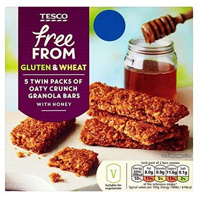 Tesco Free From Oaty Crunch Granola Bar 210G