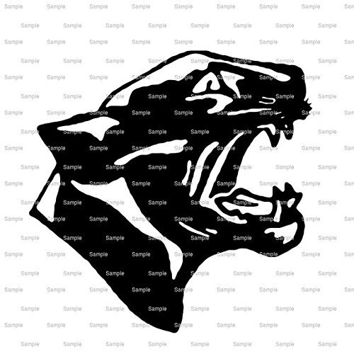 1/2 Sheet - Panthers Mascot Birthday - Edible Cake/Cupcake Party Topper - D844