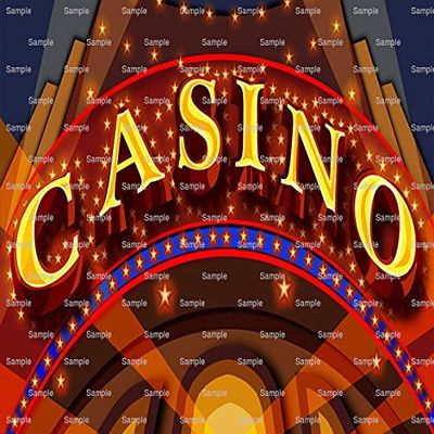 1/4 Sheet - Casino Birthday - Edible Cake/Cupcake Party Topper - D6421