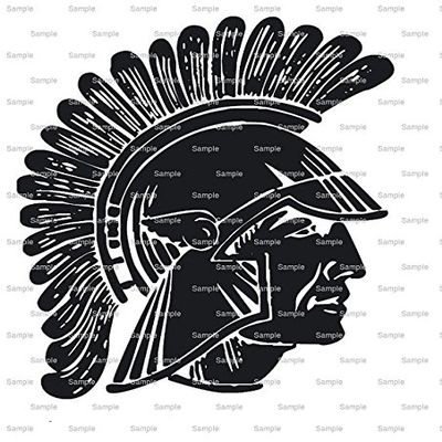 1/2 Sheet - Spartan and Trojan Mascots Birthday - Edible Cake/Cupcake Party Topper - D849