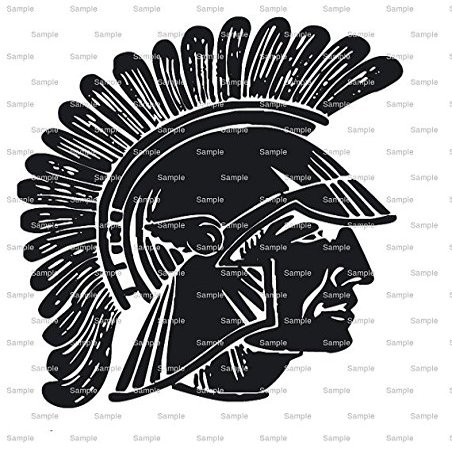 1/2 Sheet - Spartan and Trojan Mascots Birthday - Edible Cake/Cupcake Party Topper - D849