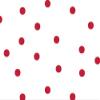 Pack Of 1, 40"X100' Large Red Dots Classic Print Cello Rolls 1.0 Mil Made In USA view 1