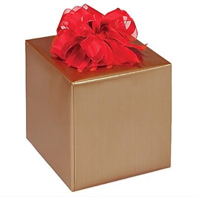Pack Of 1, 24" x 417' Gold Solid Gloss Color Gift Wrap Paper Roll for 175-200 gifts Made In USA