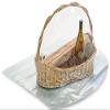 Pack Of 100, 32 X 36" Dome Solid Clear 100 Gauge Pvc Shrink Basket Bags For Baskets 16" - 19-1/2" view 1