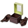 Pack Of 18, Mini Size Pistachio & Chocolate Solid Gift And Gourmet Presentation Square Box 2.75 X 2.75 X 2" W/Ribbon 14" Length view 1