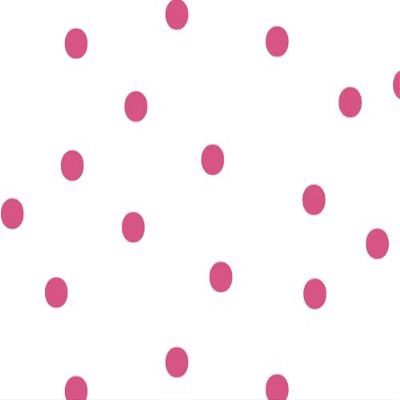 Pack Of 1, 30"X100' Large Hot Pink Dots Classic Print Cello Rolls 1.0 Mil Made In USA