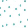 Pack Of 1, 30"X100' Large Aqua Dots Classic Print Cello Rolls 1.0 Mil Made In USA view 1