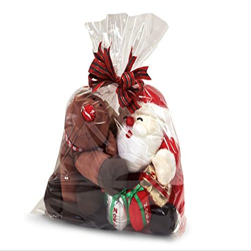 Pack Of 25, 25 X 30" Clear Basket Size Cello Bags 1.2 Mil Made In USA