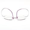 BEISON Memory Titanium Stainless Steel Rimless Flexible Reading Glasses (Purple, 2.0) view 3