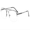Eyekepper Transparent Lens UV Protection Half-Rim Reading Glasses Memory Titanium Frame Radiation Protection (Gunmetal,+1.50) view 1