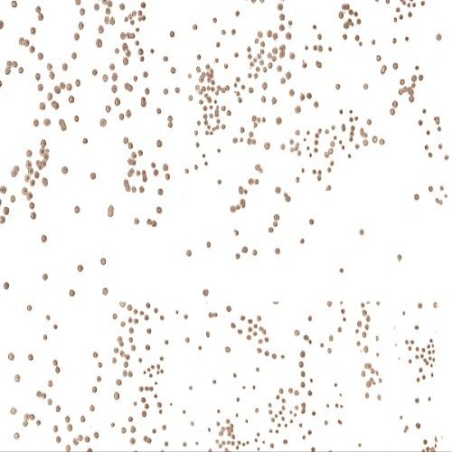 Pack Of 1, 30"X100' Gold Sprinkles Dot Classic Print Cello Rolls 1.0 Mil Made In USA