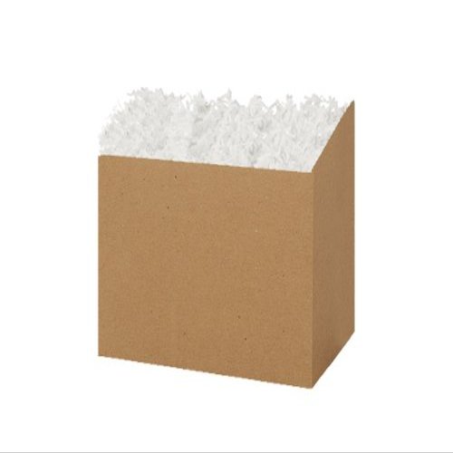 Pack Of 6, Small Solid Kraft Basket Boxes 6.75 X 4 X 5"