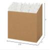 Pack Of 6, Small Solid Kraft Basket Boxes 6.75 X 4 X 5" view 2