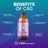 C60 Power C60 in Organic MCT Coconut Oil - Natural Wellness & Antioxidant Support for Men & Women, 99.99% Pure Carbon Fullerenes, Promotes Energy, Mental Clarity, & Stamina - 16 fl oz Bottle view 3