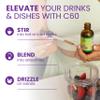C60 Power C60 in Organic Avocado Oil - Natural Wellness & Antioxidant Support for Men & Women, 99.99% Pure Carbon Fullerenes, Promotes Energy, Mental Clarity, & Stamina - 16 fl oz Bottle view 4
