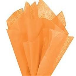 10 Sheets Peach Tissue Paper 20"x26"