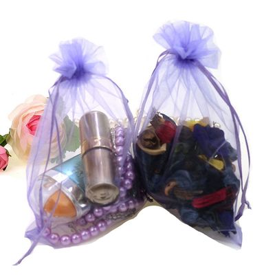 INSANEY 6"x9" Organza Bags Drawstring Jewelry Pouches Wedding Party Christmas Favor Organza Gift Bags,Festival,Candy Bags,100pc (Lavender)