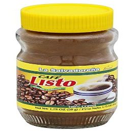100% Coffee / La Salvadorea Brand Caf Listo Soluble - Instantaneo / Instant Coffee from El Salvador (1.75 oz / 6 Pack)