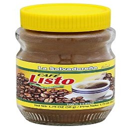 100% Coffee / La Salvadorea Brand Caf Listo Soluble - Instantaneo / Instant Coffee from El Salvador (1.75 oz / 6 Pack)
