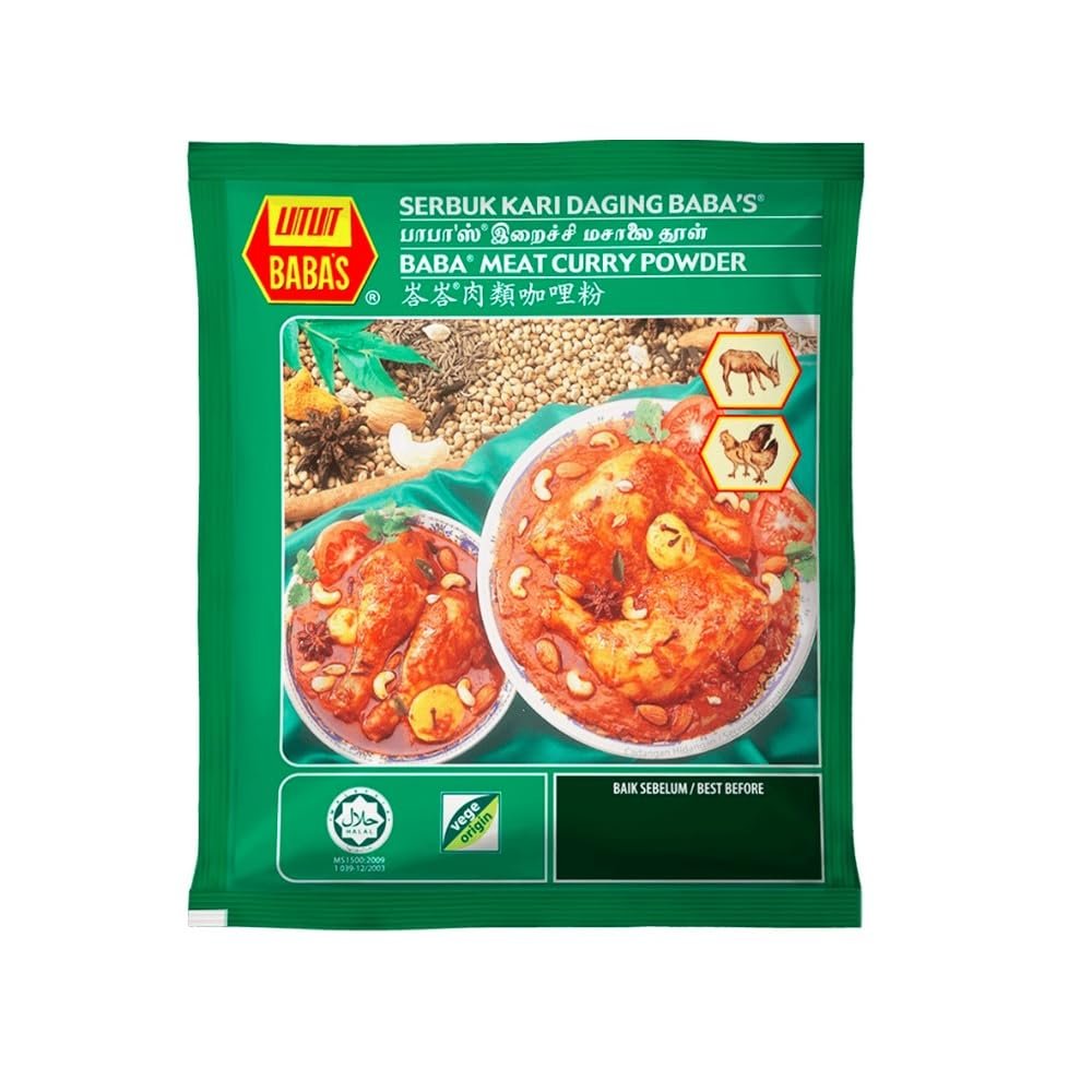 Baba's Powder 250g (Meat Curry, 9 Packs)