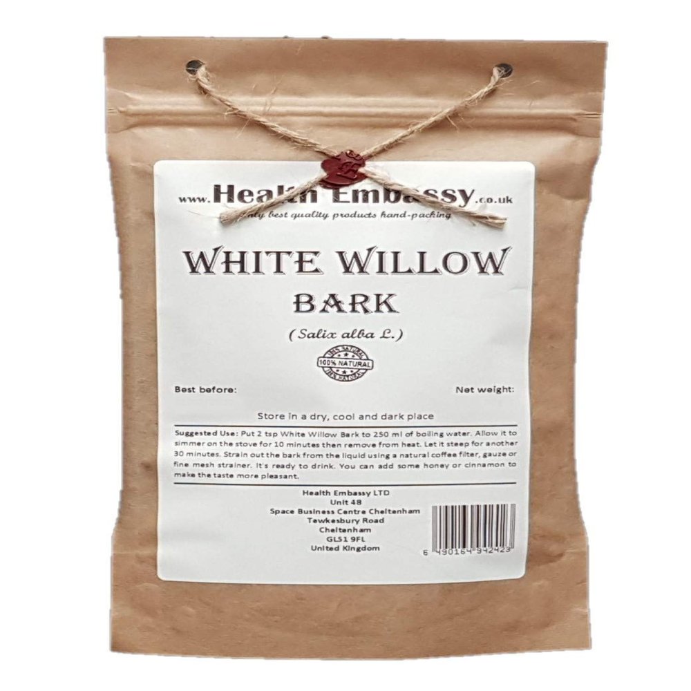 Health Embassy White Willow Bark | Salix Alba L | Herbal Tea (50g)
