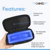 ChillMED Micro Cooler Bag - Diabetic Insulin Vial Carrying Case Travel Pack With Re-Freezable Ice Pack - Up to 12 Hours of Cooling- Travel Bag For Insulin & Medications (Black) view 3