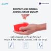 Compact Travel Sharps Disposal Container - 3 Pack of 80ml Safe Disposal Container for Insulin Needles, Pen Needles, Lancets, Strips  Built in Needle Remover Port  Pocket-Sized to fit Small Pouch view 4