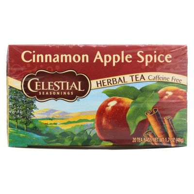 2 Pack of Celestial Seasonings Cinnamon Apple Spice Tea - 20 Bags Gluten Free Herbal Tea