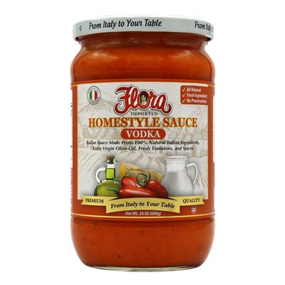 Flora Foods Vodka Sauce: Authentic Italian Flavor in Every Bite - Pasta Sauce made in Italy - All Natural Ingredients - No Trans Fats (24 oz.) Delight in the Culinary Delight!