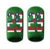 #29 Embroidered/Stitched Sweatband Wristband GREEN Sweat Band w/ USA AMERICAN FLAG Number (2 Pack) view 1