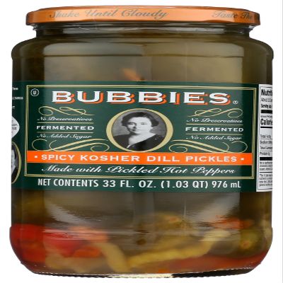 Bubbies Spicy Kosher Dill Pickles