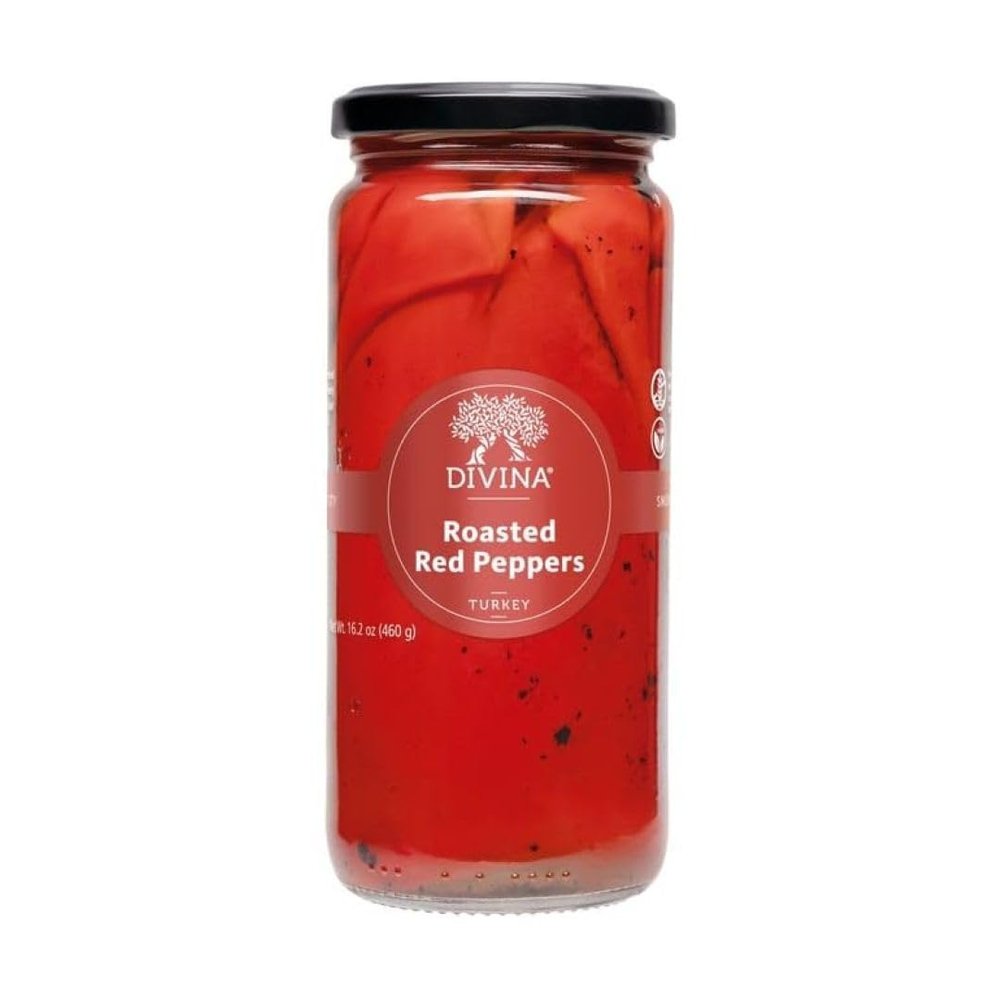 DIVINA, Peppers Red Roasted, 16.2 Ounce