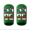 #82 Embroidered/Stitched Sweatband Wristband GREEN Sweat Band w/ USA AMERICAN FLAG Number (2 Pack) view 1