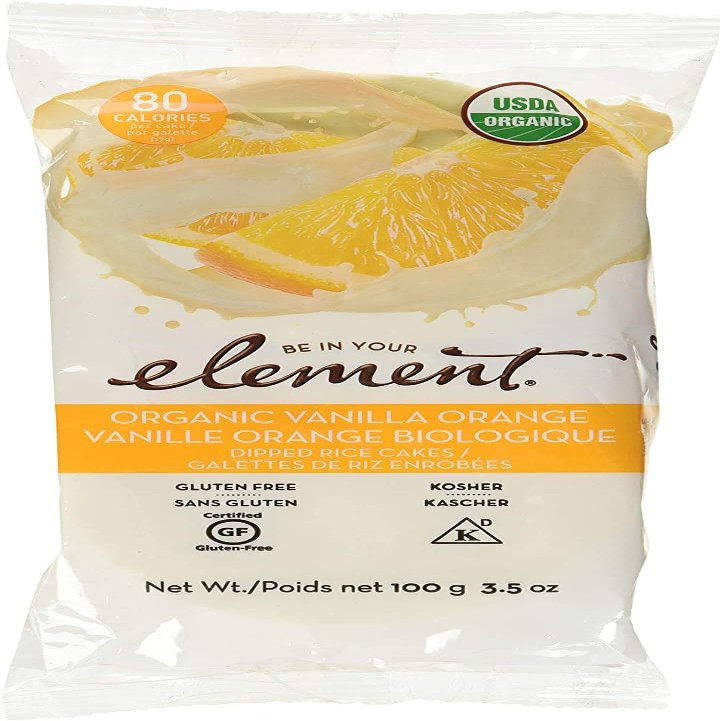 Element Snacks Organic Rice Cake Vanilla Orange, 3.5 oz