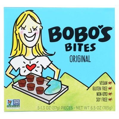 Bobo's Oat Bars Original Bites - Gluten Free - Case of 6 - 1.3 oz.