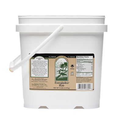 Everglades Seasoning All-Purpose Rub 5LB Bucket | Versatile Southern Spice Blend for Grilling, Cooking & Everyday Flavor