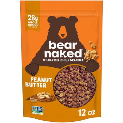 Bear Naked Granola, Breakfast Snacks, Peanut Butter, 12oz Bag (1 Bag)