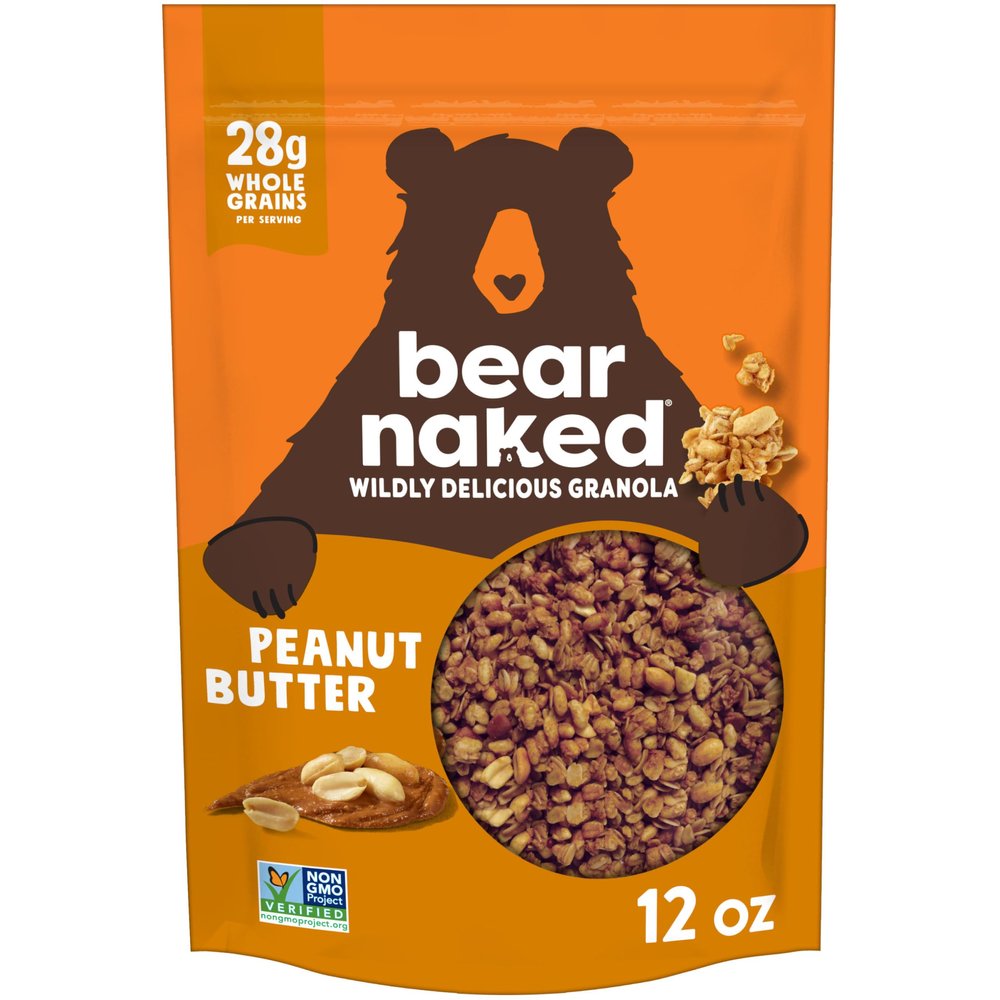 Bear Naked Granola, Breakfast Snacks, Peanut Butter, 12oz Bag (1 Bag)