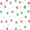 Pack Of 1, 30" X 100' 1.0 Mil Peppermint Red & Green Christmas Print Cello Rolls Made In USA view 1